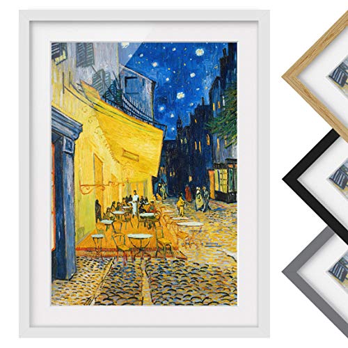 Bild mit Rahmen - Vincent Van Gogh - Café-Terrasse in Arles - Weiß, 100 x 70 cm Bild mit Rahmen - Vincent Van Gogh - Café-Terrasse in Arles - Weiß, 100 x 70 cm von Bilderwelten