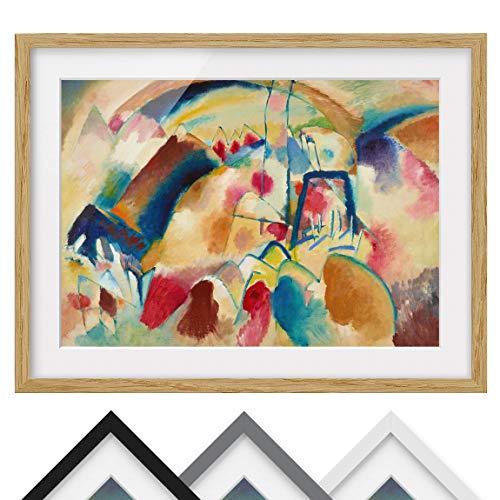 Bild mit Rahmen - Wassily Kandinsky - Landschaft Kirche - Farbe Eiche 30 x 40cm Bild mit Rahmen - Wassily Kandinsky - Landschaft Kirche - Farbe Eiche 30 x 40cm von Bilderwelten