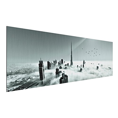 Bilderwelten Aluminium Print gebürstet - Up and Above - Panorama Querformat, Aluminium Print Wandbild Alu-Bild Wall Art Alu-Dibond, Größe HxB: 40cm x 100cm von Bilderwelten