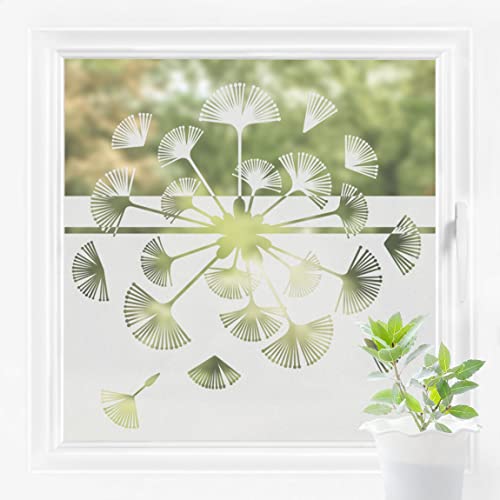 Bilderwelten Fensterfolie Sichtschutz Pusteblume 100 x 120 cm Milchglasfolie Sichtschutzfolie Fenster Folie Blickdicht Anti-UV Statisch Haftend von Bilderwelten