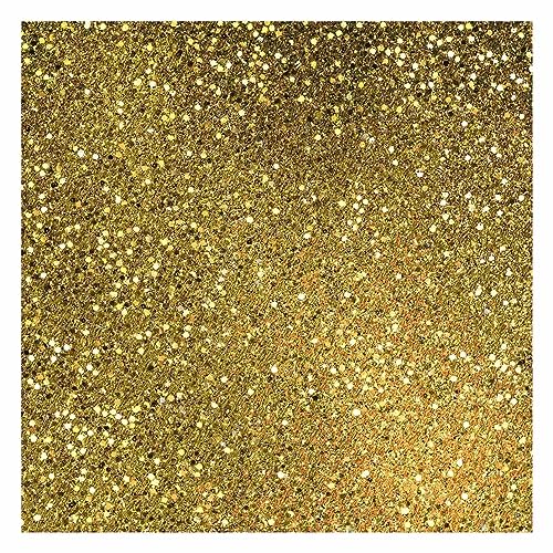 Bilderwelten Fototapete Abstrakt Glitzer Konfetti in Gold 336x336 cm Vlies-Tapete XXL Smart Wandtapete Wanddekoration Wohnzimmer Schlafzimmer von Bilderwelten