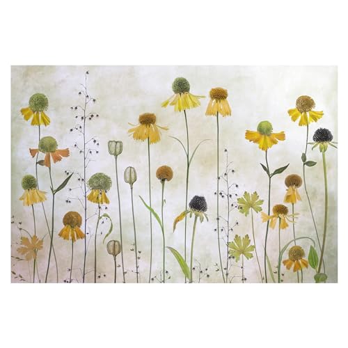 Bilderwelten Fototapete Blumen 190cm x 288cm Modern Natur Blüten Blumentapete Vliestapete Tapete Wanddeko Ideen Wohnzimmer Schlafzimmer Küche von Bilderwelten