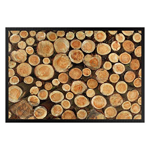 Bilderwelten Fußmatte - No.YK18 Baumstämme, Größe HxB: 40cm x 60cm von Bilderwelten