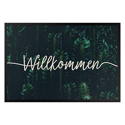 Bilderwelten Fußmatte - Willkommen Kaktuspflanzen, Größe HxB: 60cm x 85cm Bilderwelten Fußmatte - Willkommen Kaktuspflanzen, Größe HxB: 60cm x 85cm von Bilderwelten