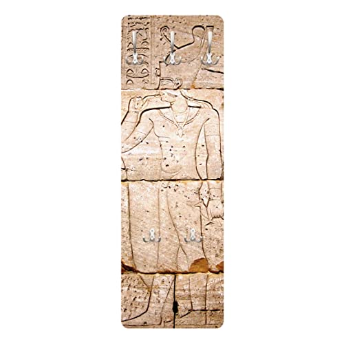 Bilderwelten Garderobe - Egypt Relief - Beige, Größe HxB:119cm x 39cm von Apalis