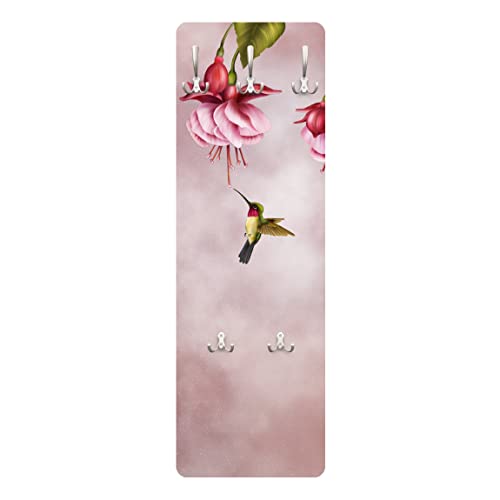 Bilderwelten Garderobe - Kolibri - Rosa Pink, Größe HxB:119cm x 39cm von Apalis
