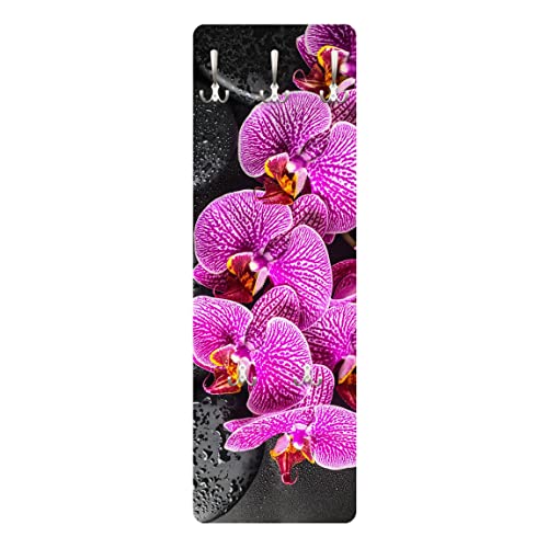 Bilderwelten Garderobe - Pinke Orchidee, Größe HxB:119cm x 39cm von Bilderwelten