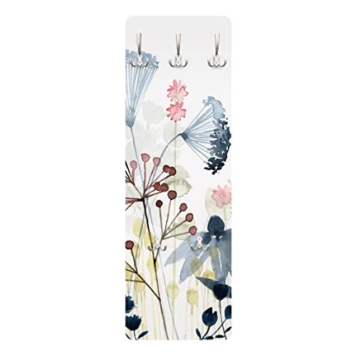 Bilderwelten Garderobe - Wildblumen Aquarell I, Größe HxB:119cm x 39cm von Bilderwelten