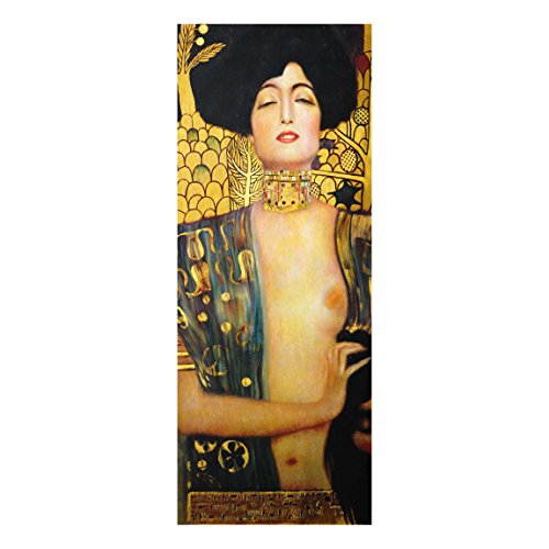 Bilderwelten Glasbild Wandbild Glas Kunstdruck Gustav Klimt - Judith I 100 cm x 40 cm von Bilderwelten