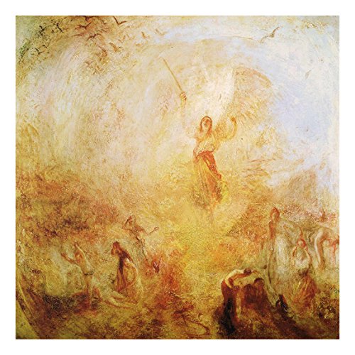 Bilderwelten Glasbild Wandbild William Turner - Der Engel vor der Sonne 50 cm x 50 cm von Bilderwelten