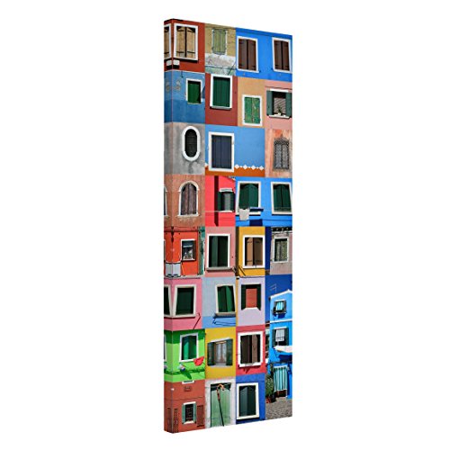 Bilderwelten Leinwandbild - Fenster der Welt - Panorama Hoch, 150cm x 50cm von Bilderwelten