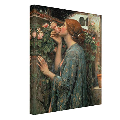 Bilderwelten Leinwandbild John William Waterhouse Die Seele der Rose Foto Kunstdruck 40x30 cm von Bilderwelten