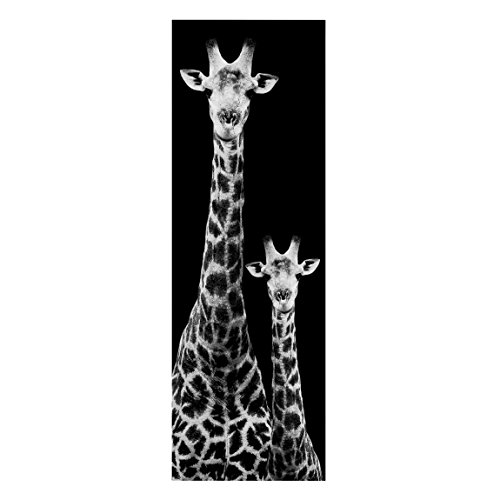 Bilderwelten Leinwandbild Top III Panorama Format 3:1, 180 x 60cm Giraffen Duo von Bilderwelten