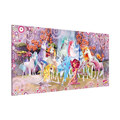 Bilderwelten Magnettafel Mia and Me Mia und Onchao Einhörner von Centopia Quer, 37cmx78cm von Bilderwelten