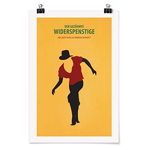 Bilderwelten Poster - Filmposter Der gezähmte Widerspenstige Matt 75 x 50cm von Bilderwelten