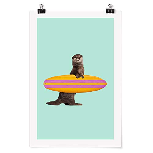 Bilderwelten Poster Galerieprint - Jonas Loose - Otter mit Surfbrett - Matt 45 x 30cm Bilderwelten Poster Galerieprint - Jonas Loose - Otter mit Surfbrett - Matt 45 x 30cm von Bilderwelten