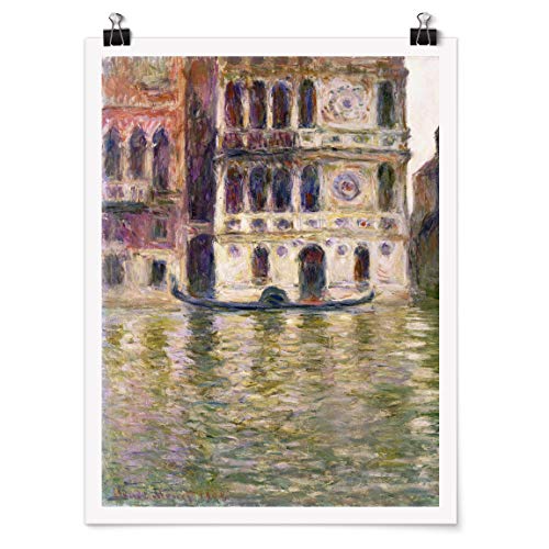 Bilderwelten Poster Kunstdruck Wanddekoration Claude Monet - Palazzo Dario Glänzend 60 x 45cm von Bilderwelten