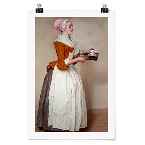 Bilderwelten Poster Wall-Art - Jean Etienne Liotard - Das Schokoladenmädchen - Matt 90 x 60cm von Bilderwelten