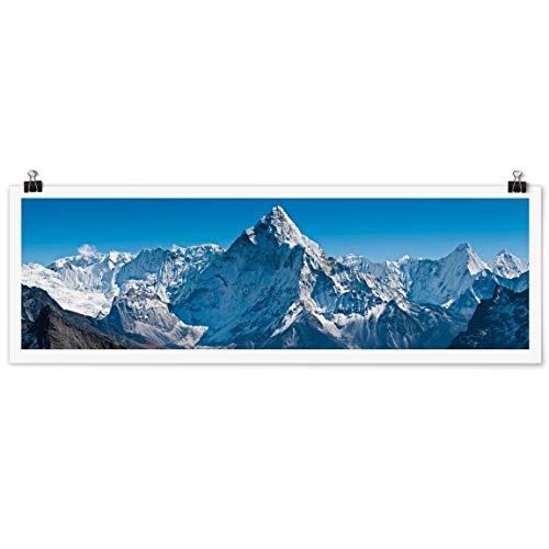 Bilderwelten Poster Wanddekoration Der Himalaya - Panorama Querformat, Matt 20 x 60cm Bilderwelten Poster Wanddekoration Der Himalaya - Panorama Querformat, Matt 20 x 60cm von Bilderwelten