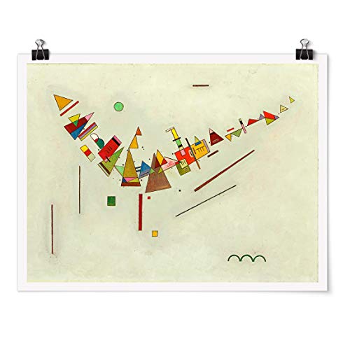Bilderwelten Poster - Wassily Kandinsky - Winkelschwung - Selbstklebend seidenmatt 45x60cm von Bilderwelten