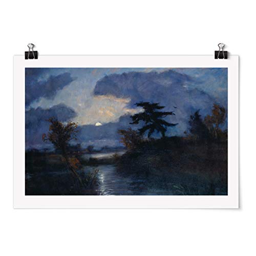 Bilderwelten Poster mit Klammern - Otto Modersohn - Mondnacht im Teufelsmoor - Matt 40 x 60cm Bilderwelten Poster mit Klammern - Otto Modersohn - Mondnacht im Teufelsmoor - Matt 40 x 60cm von Bilderwelten