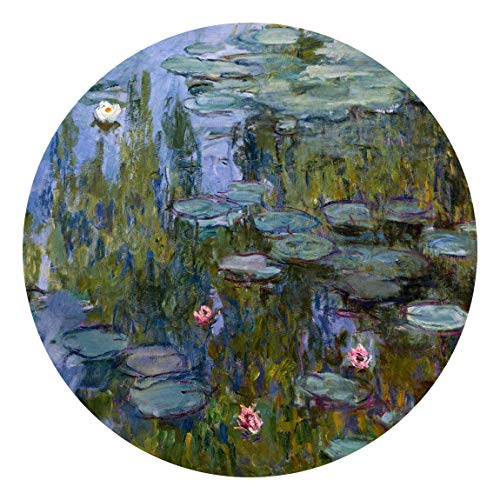 Bilderwelten Runde Tapete selbstklebend Claude Monet Seerosen (Nympheas) 122x122cm von Bilderwelten
