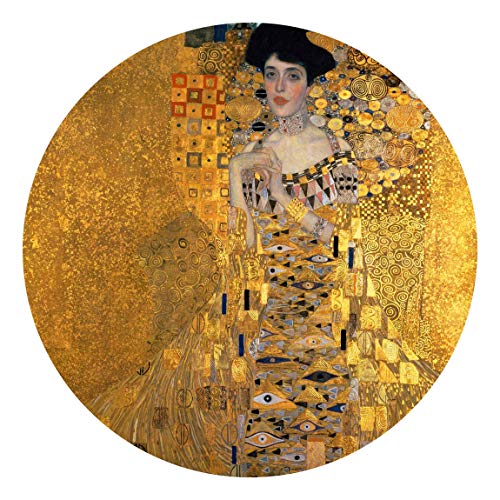 Bilderwelten Runde Tapete selbstklebend Gustav Klimt Adele Bloch-Bauer I 244x244cm von Bilderwelten