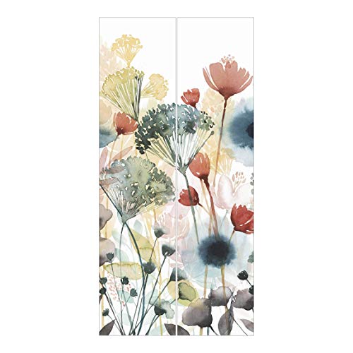 Bilderwelten Schiebegardinen Set Wildblumen im Sommer I 2 Flächenvorhänge je 250x60cm von Bilderwelten