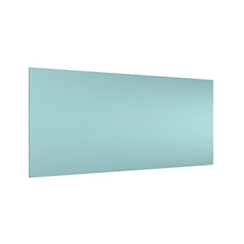 Bilderwelten Spritzschutz Glas - Pastelltürkis - Quer 1:2, HxB: 40cm x 80cm von Bilderwelten