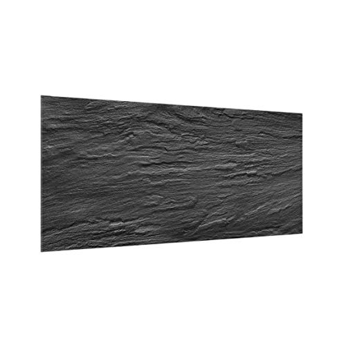 Bilderwelten Spritzschutz Glas - Schiefer - Querformat 1:2, HxB: 40cm x 80cm von Bilderwelten