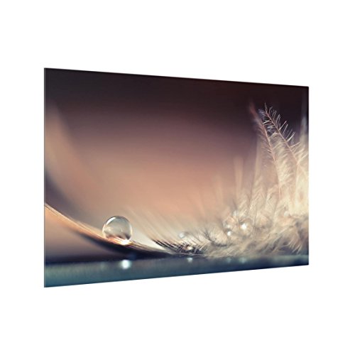 Bilderwelten Spritzschutz Glas - Story of a Waterdrop - Quer 2:3, HxB: 59cm x 90cm von Bilderwelten