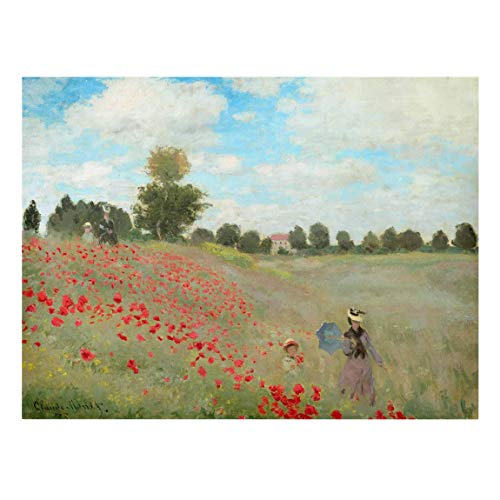 Bilderwelten Top Claude Monet Leinwandbilder Mohnfeld bei Argenteuil 90 x 120cm von Bilderwelten