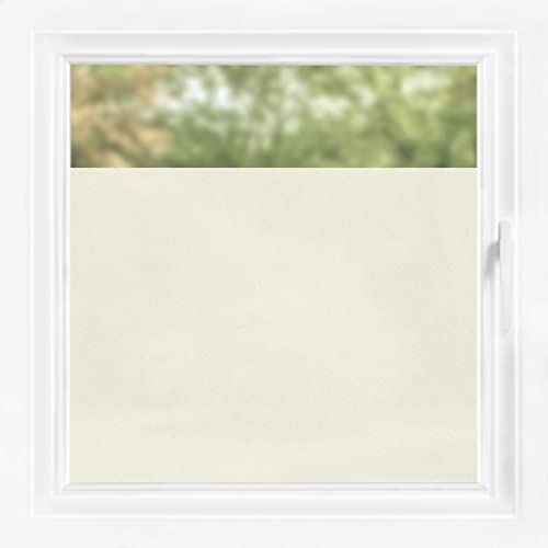 Fensterfolie selbstklebend - Sichtschutzfolie Klebefolie Blickdicht Glasfolie, Farbe: Pastell Gelb, Größe HxB: 123x50 cm von Bilderwelten