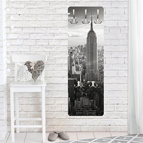 Bilderwelten Garderobe - Top Bestseller Garderoben, Größe HxB:119cm x 39cm, Motiv:Manhattan Skyline von Bilderwelten