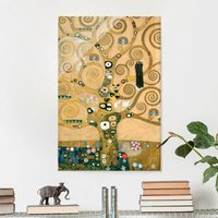 Glasbild - Kunstdruck Gustav Klimt - Der Lebensbaum - Jugendstil Hoch 3:2 Größe HxB: 90cm x 60cm von MICASIA