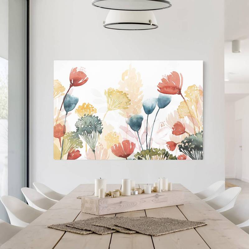 home24 Leinwandbild Wildblumen im Sommer VIII Kunststoffart: Polyethylen Material: Kunststoff Motiv: Blumen Muster: mit Motiv Multicolor 120cm von home24