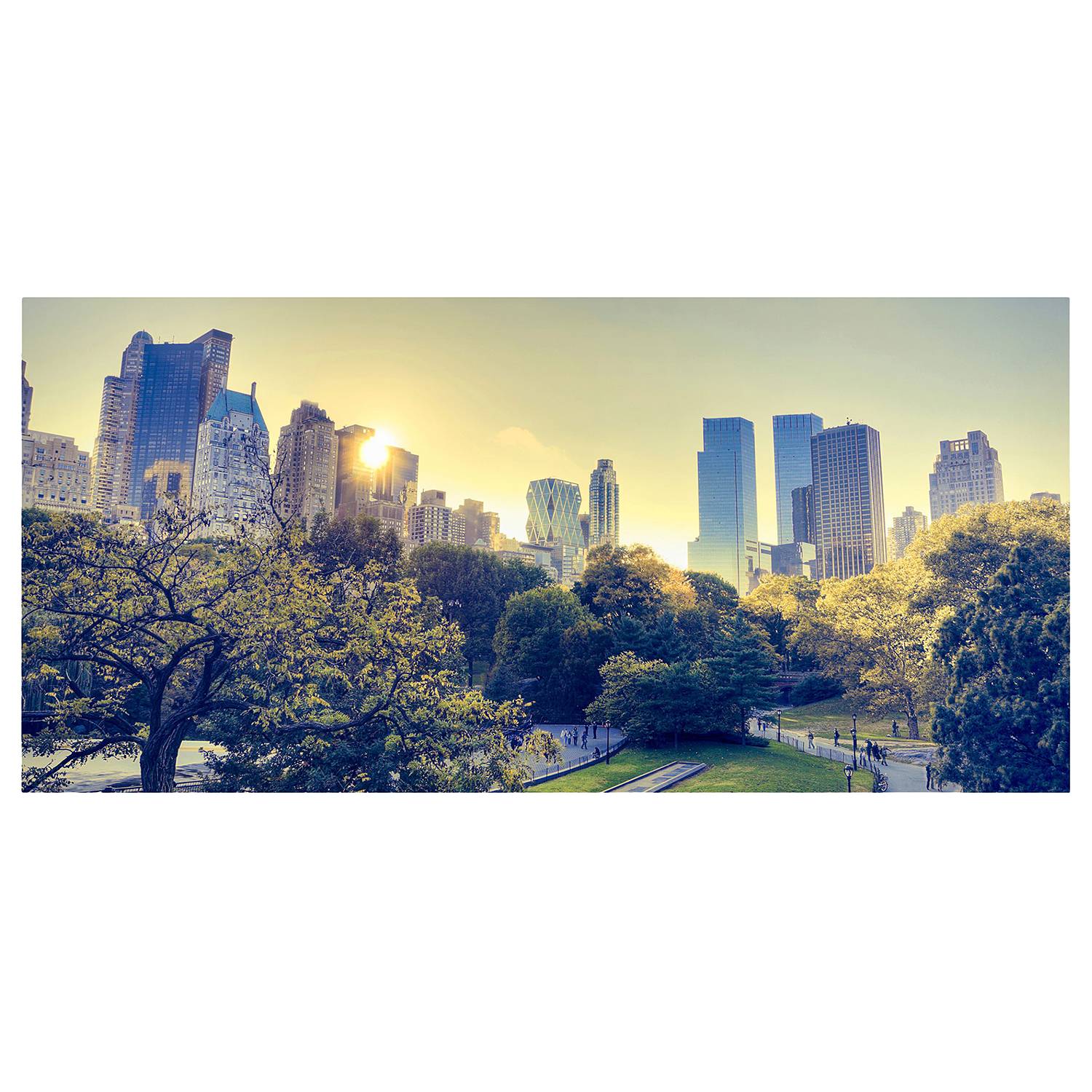 Magnettafel Peaceful Central Park von Bilderwelten