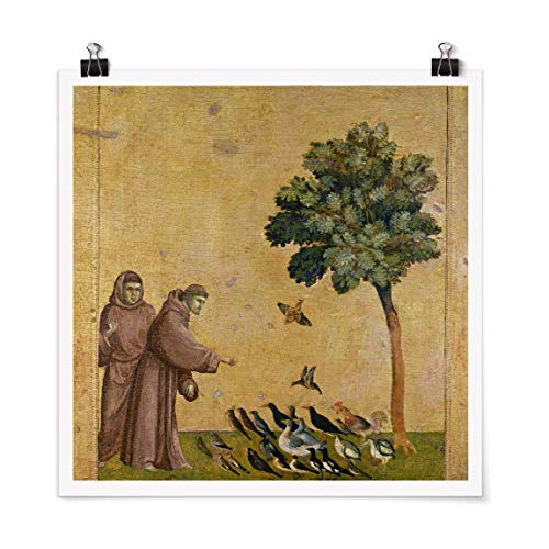 Poster Giotto di Bondone - Der Heilige Franziskus Quadrat, Matt 50 x 50cm Poster Giotto di Bondone - Der Heilige Franziskus Quadrat, Matt 50 x 50cm von Bilderwelten