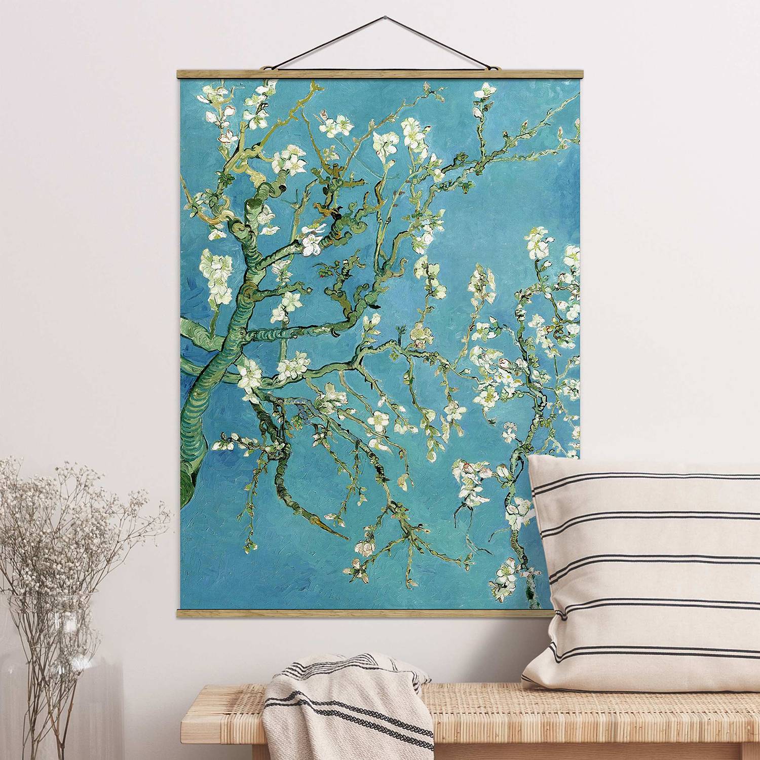 Stoffbild Vincent van Gogh Mandelblüte von Bilderwelten