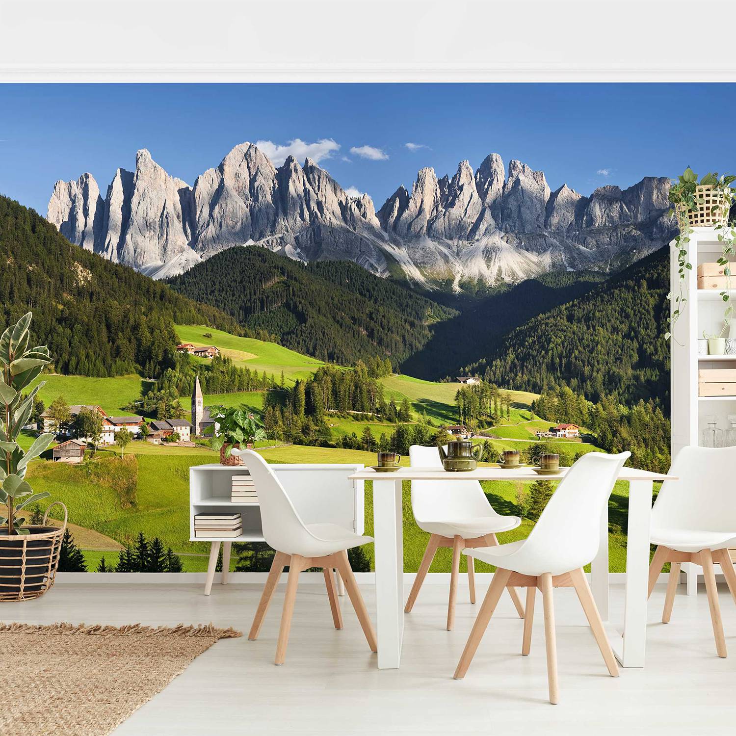 Vliestapete Geislerspitzen in Südtirol von Bilderwelten
