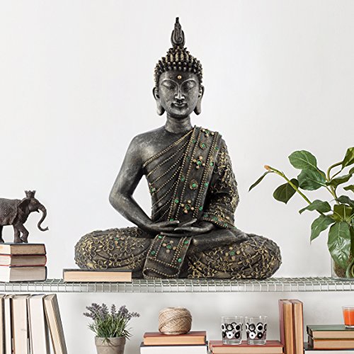 Wandtattoo Zen Buddha Stein, Größe HxB:78cm x 65cm von Bilderwelten