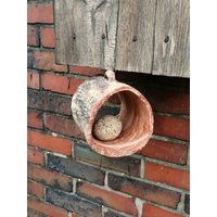 Ostergeschenk Vogelfutterhaus Aus Frostfester Keramik, Vogelhaus Für Gartenvögel von BildundObjektShop