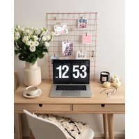 Rosegold Wire Wall Grid + Regal, Gratis Clips, Kupfer Memoboard, Pinnwand, Metallgitter, Moodboard Rosegold Wire Wall Grid + Regal, Gratis Clips, Kupfer Memoboard, Pinnwand, Metallgitter, Moodboard von BiletinShop