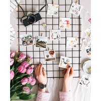 Schwarzes Drahtgitter + Regal, Gratis Clips, Wire Mesh Memo Board, Metallgitter, Moodboard, Memoboard, Brett Schwarzes Drahtgitter + Regal, Gratis Clips, Wire Mesh Memo Board, Metallgitter, Moodboard, Memoboard, Brett von BiletinShop