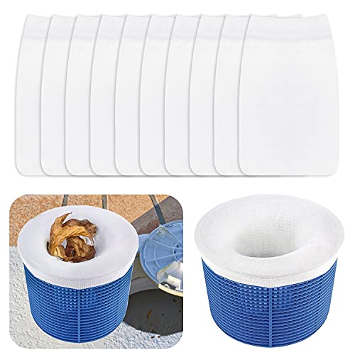 Bililike Skimmer Socke, Pool Skimmer Netz 10 Stück Filtersocke Skimmerfilter, Skimmer Korb Skimmerfilter Wasser Durchkommt, Filterstrumpf Nylon Stoff Filter Pool Poolsocken Ausspülen Dreck Bililike Skimmer Socke, Pool Skimmer Netz 10 Stück Filtersocke Skimmerfilter, Skimmer Korb Skimmerfilter Wasser Durchkommt, Filterstrumpf Nylon Stoff Filter Pool Poolsocken Ausspülen Dreck von Bililike
