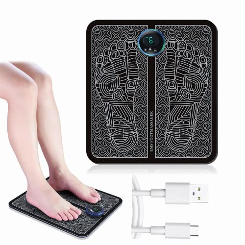 Bilinli EMS Fußmassagegerät, elektrisches EMS Fußmassage Pad Fuß Akupunktur Stimulator Massagegerät(Ladungsart) von Bilinli