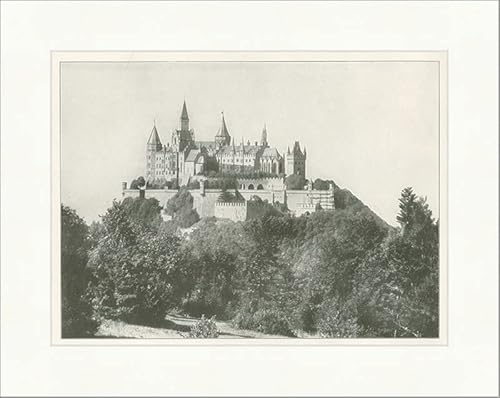 Burg Hohenzollern in Baden Württemberg Bisingen Neogotik Kaiser F_Vintage 01905 von Biller Antik