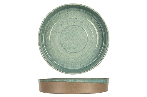 Billiet-Vanlaere N.V. »Basalt« Teller tief, ø: 240 mm, Ocean green, 6 Stück von Cosy & Trendy