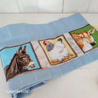 Waldorfmäppchen, Rollmäppchen, Waldorf "Bauernhoftiere" Für 17 Wachsmalstifte Und 13 Blöckchen, Einschulung, Geschenk von Billinchen