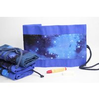 Waldorfmäppchen, Rollmäppchen, Waldorf "Sky Breit" Für 12 Und 16 Wachsmalstifte Blöckchen, Einschulung, Geschenk von Billinchen